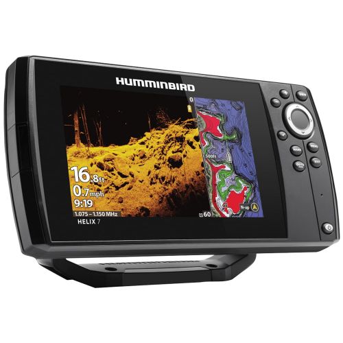  Humminbird 411070-1 HELIX 7 CHIRP Sonar G3N Dual Spectrum Combo Fishfinder/GPS/Chartplotter with MEGA Down Imaging & 7 Display