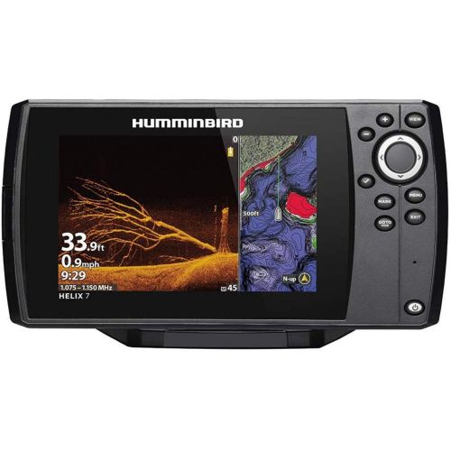  Humminbird 411070-1 HELIX 7 CHIRP Sonar G3N Dual Spectrum Combo Fishfinder/GPS/Chartplotter with MEGA Down Imaging & 7 Display