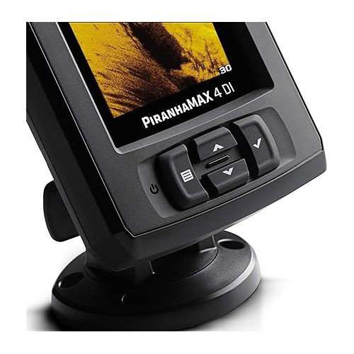  Humminbird 410160-1 PIRANHAMAX 4 DI (Down Imaging) Fish Finder, Black