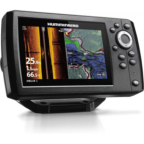  Humminbird 410230-1 HELIX 5 CHIRP SI GPS G2 Fish Finder, Black