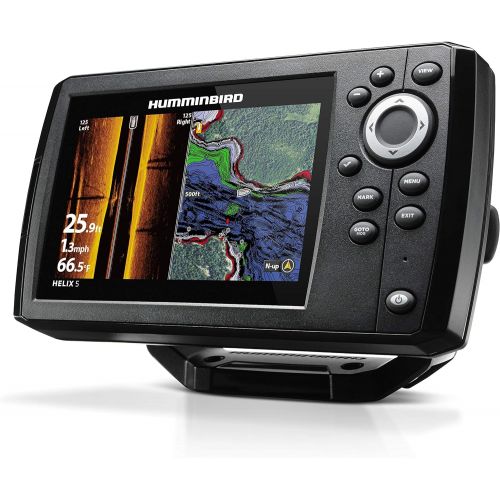  Humminbird 410230-1 HELIX 5 CHIRP SI GPS G2 Fish Finder, Black