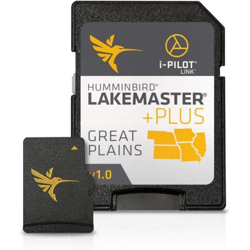  Humminbird 600017-4 LakeMaster PLUS Great Plains V1 Digital GPS Maps Micro Card