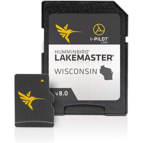  Humminbird 600025-7 LakeMaster Wisconsin V8 Digital GPS Maps Micro Card