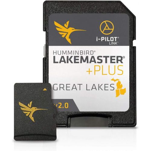  Humminbird LakeMaster Great Lakes Edition Digital GPS Lake Maps, Micro SD Card, Version 4