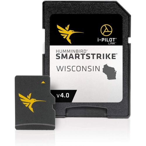  Humminbird 600041-4 SmartStrike Wisconsin V4 Digital GPS Maps Micro Card