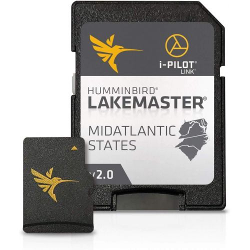  [아마존베스트]Humminbird LakeMaster Mid-Atlantic States Edition Digital GPS Lake Maps, Micro SD Card, Version 2