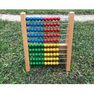 Hungaryantiques French Antique Counting Beads Frame. Antique Wooden Abacus. Old School Decor. French Boulier, Educational toys, montessori toys