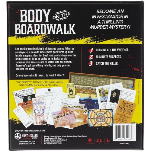 Hunt A Killer Body On The Boardwalk, Immersive Murder Mystery Game -Take on The Unsolved Case for Independent Challenge, Date Night, or with Family & Friends as Detectives for Game