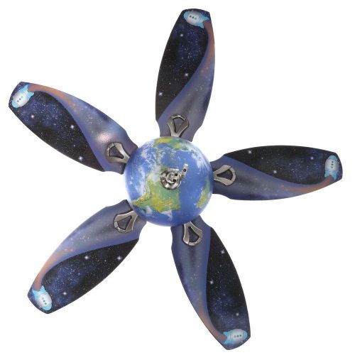  Hunter Space Discovery 48 in. Brushed Nickel Ceiling Fan with Earth Light & Moon Blades