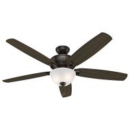 Hunter 60-inch Large Ceiling Fan with Light - Premier Bronze Finish