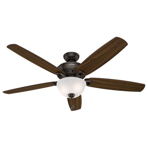  Hunter 60-inch Large Ceiling Fan with Light - Premier Bronze Finish