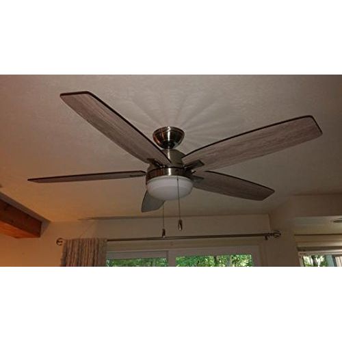  Hunter 59183 Antero 54 in LED Indoor Brushed Nickel Ceiling Fan with Light