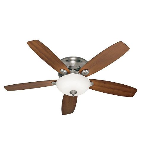  Hunter 52-in Low Profile IV Plus LED Antique Pewter Ceiling Fan