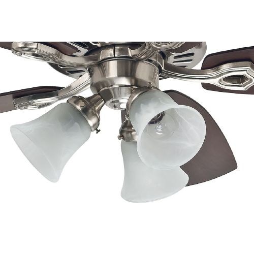  Hunter Builder Plus 52 Ceiling Fan Brushed Nickel wLight Kit 220 VOLTS for Overseas Use (Europe)
