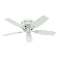 Hunter Whisper Wind Motor 5 White Blades 48 White Outdoor Ceiling Fan