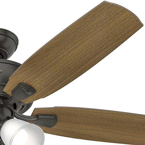  Hunter Amberlin LED 52-in Noble Bronze Indoor Downrod Or Close Mount Ceiling Fan with Light Kit