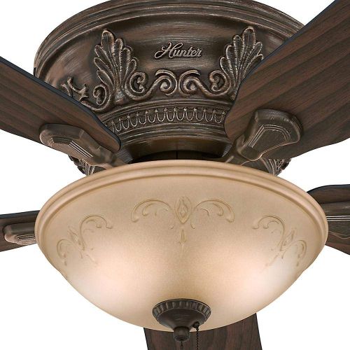  Hunter Viente 52 in. Indoor Flushmount Roman Bronze Ceiling Fan