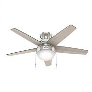 Hunter Parmer 46 in. LED Indoor Brushed Nickel Ceiling Fan