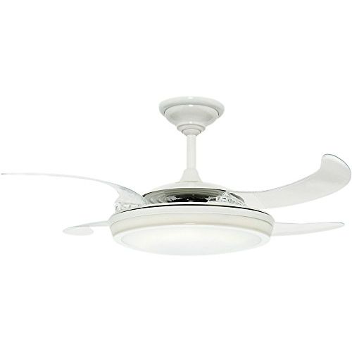  Hunter Ceiling Fan White 59086 Fanaway 48 with Light & Remote, White (Desk Fan Included)