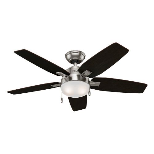  Hunter 59212 Antero LED Indoor Brushed Nickel Ceiling Fan with Light 46 in
