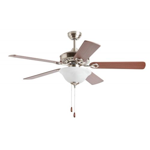  Hunter Hauslane CF1000 52 inch Classic Design Ceiling Fan in Brush Nickel Finish with LED Lamp and Five Blades!