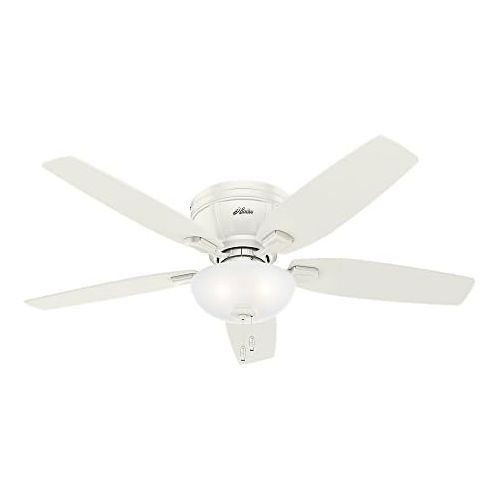  [아마존베스트]Hunter Fan Hunter 53378 Transitional 52`` Ceiling Fan With Light From Kenbridge Collection In White Finish, Large, See Image