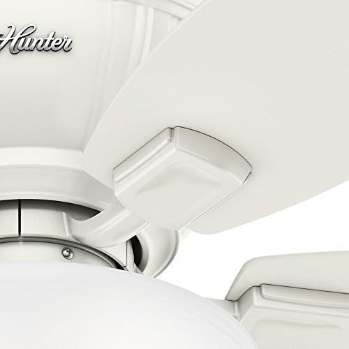  [아마존베스트]Hunter Fan Hunter 53378 Transitional 52`` Ceiling Fan With Light From Kenbridge Collection In White Finish, Large, See Image