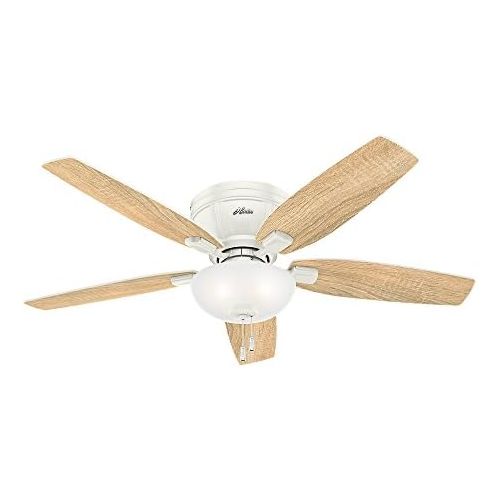  [아마존베스트]Hunter Fan Hunter 53378 Transitional 52`` Ceiling Fan With Light From Kenbridge Collection In White Finish, Large, See Image