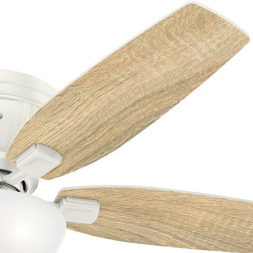  [아마존베스트]Hunter Fan Hunter 53378 Transitional 52`` Ceiling Fan With Light From Kenbridge Collection In White Finish, Large, See Image