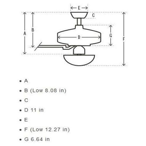  [아마존베스트]HUNTER 59242 Dempsey Indoor Low Profile Ceiling Fan with LED Light and Remote Control, 52, White