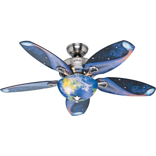  [아마존베스트]Hunter Fan Company 52298 Discovery Ceiling Fan, 48, Brushed Nickel