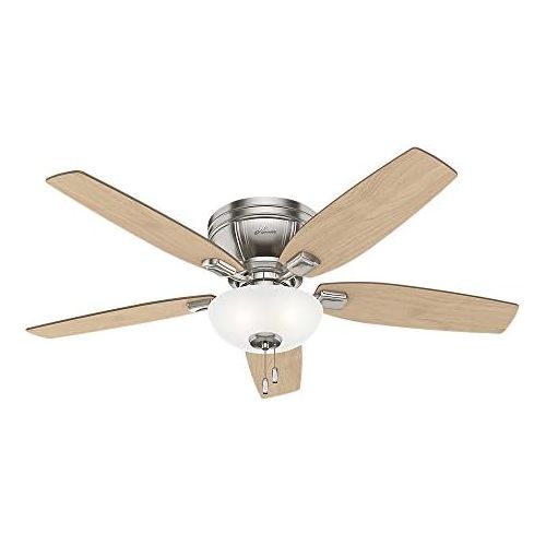  Hunter Fan Company 53380 52 Kenbridge Ceiling Fan with Light, Large, Brushed Nickel Finish