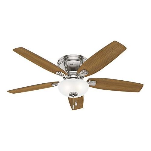  Hunter Fan Company 53380 52 Kenbridge Ceiling Fan with Light, Large, Brushed Nickel Finish