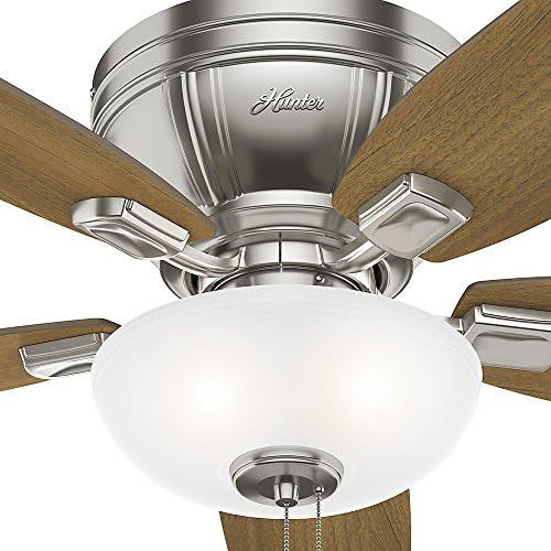  Hunter Fan Company 53380 52 Kenbridge Ceiling Fan with Light, Large, Brushed Nickel Finish