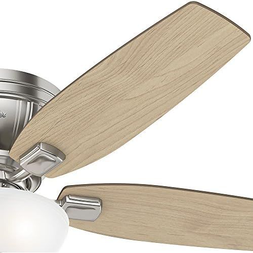  Hunter Fan Company 53380 52 Kenbridge Ceiling Fan with Light, Large, Brushed Nickel Finish