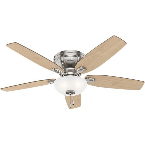  Hunter Fan Company 53380 52 Kenbridge Ceiling Fan with Light, Large, Brushed Nickel Finish