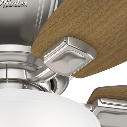  Hunter Fan Company 53380 52 Kenbridge Ceiling Fan with Light, Large, Brushed Nickel Finish