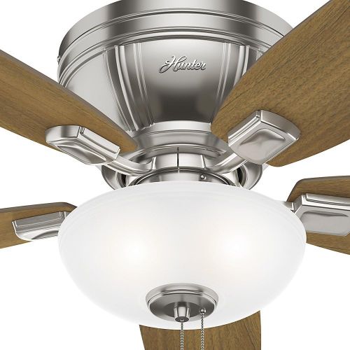  Hunter Fan Company 53380 52 Kenbridge Ceiling Fan with Light, Large, Brushed Nickel Finish