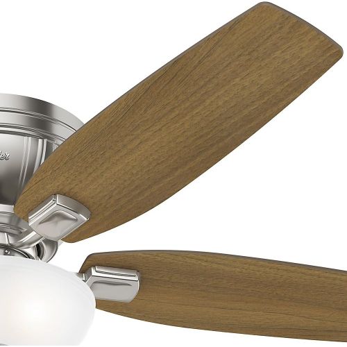  Hunter Fan Company 53380 52 Kenbridge Ceiling Fan with Light, Large, Brushed Nickel Finish