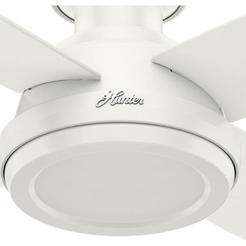  Hunter Fan Company 59248 Hunterdempsey Low Profile Fresh White Ceiling Fan With Remote, 52