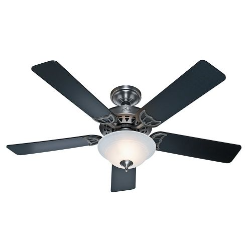  Hunter Fan Company Hunter 53171 The Sonora 52-inch Antique Pewter Ceiling Fan with Five BlackCherry Blades and Bowl Light Kit