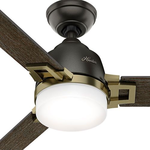  Hunter Fan Company 59220 Ceiling Fan, Small, Noble BronzeModern Brass