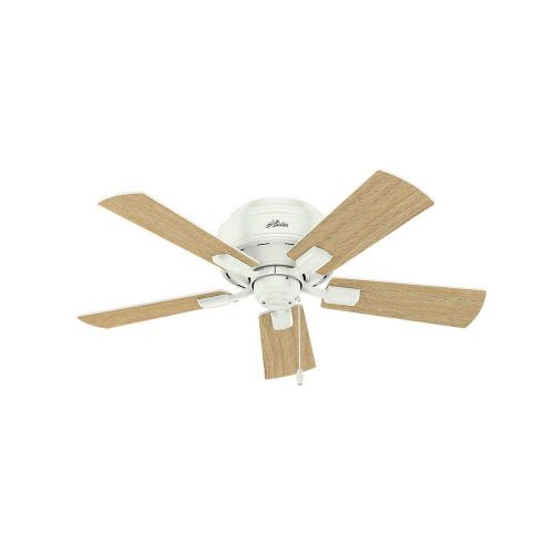  Hunter 52152 Crestfield 42 Ceiling Fan with LED Light, Fresh White