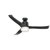Hunter Fan Company Hunter 59375 Symphony Ceiling Fan with Light with Integrated Control System, 54-inch, Matte Black, works with Alexa