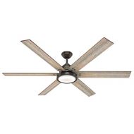 Hunter Fan Company Hunter 59397 Restoration 70`` Ceiling Fan with Light from Warrant Collection in BronzeDark Finish, See Image