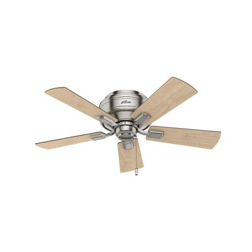  Hunter Fan Company Hunter 52154 Transitional 42`` Ceiling Fan with Light from Crestfield Collection in Pwt, Nckl, BS, Slvr. Finish