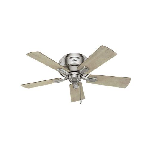  Hunter Fan Company Hunter 52154 Transitional 42`` Ceiling Fan with Light from Crestfield Collection in Pwt, Nckl, BS, Slvr. Finish