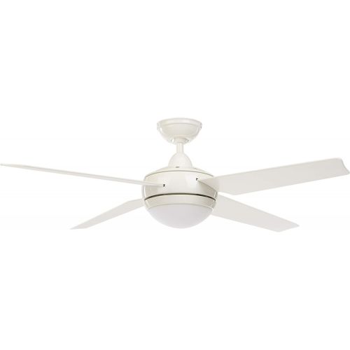  Hunter Fan Company Hunter Sonic Indoor Ceiling Fan with LED Light and Remote Control, 52, White