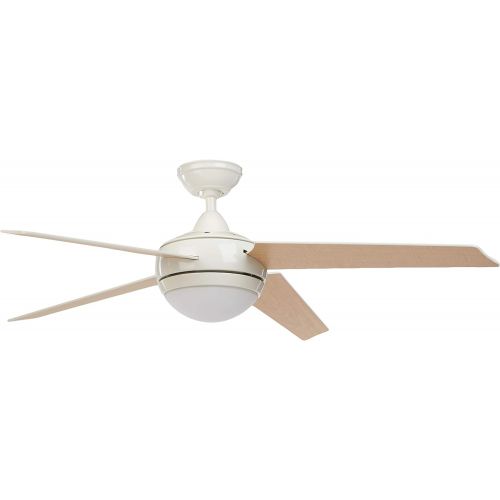  Hunter Fan Company Hunter Sonic Indoor Ceiling Fan with LED Light and Remote Control, 52, White