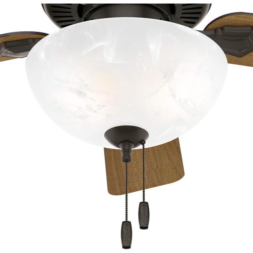  Hunter Fan Company Hunter Swanson Indoor Ceiling Fan with LED Lights and Pull Chain Control, 44, New Bronze